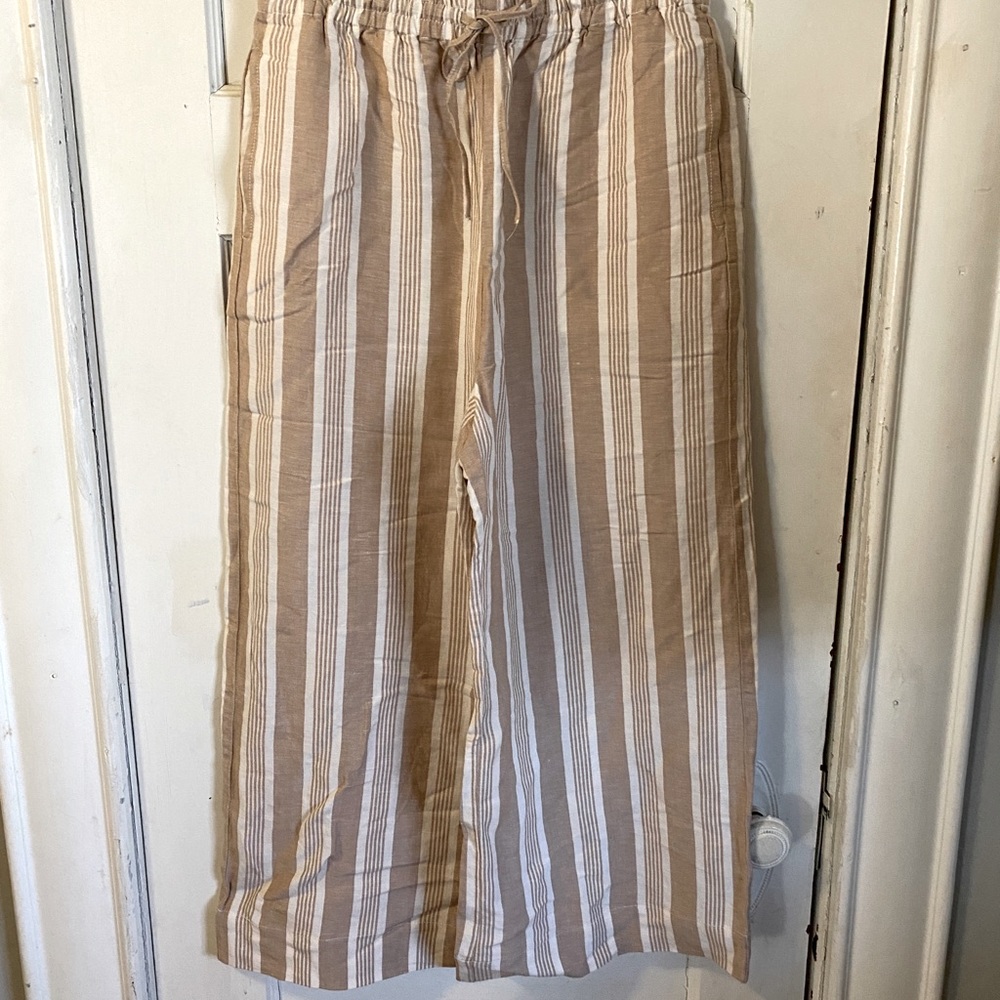 NWT Madewell Linen Wide Leg Pants
